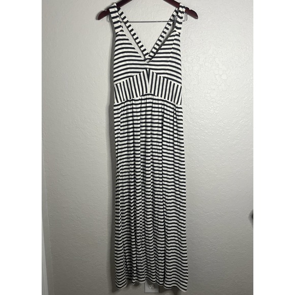 Altar'd State Grey And White Striped Maxi, Size Large - Picture 2 of 6